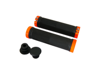 poignee grips vtt noir et orange